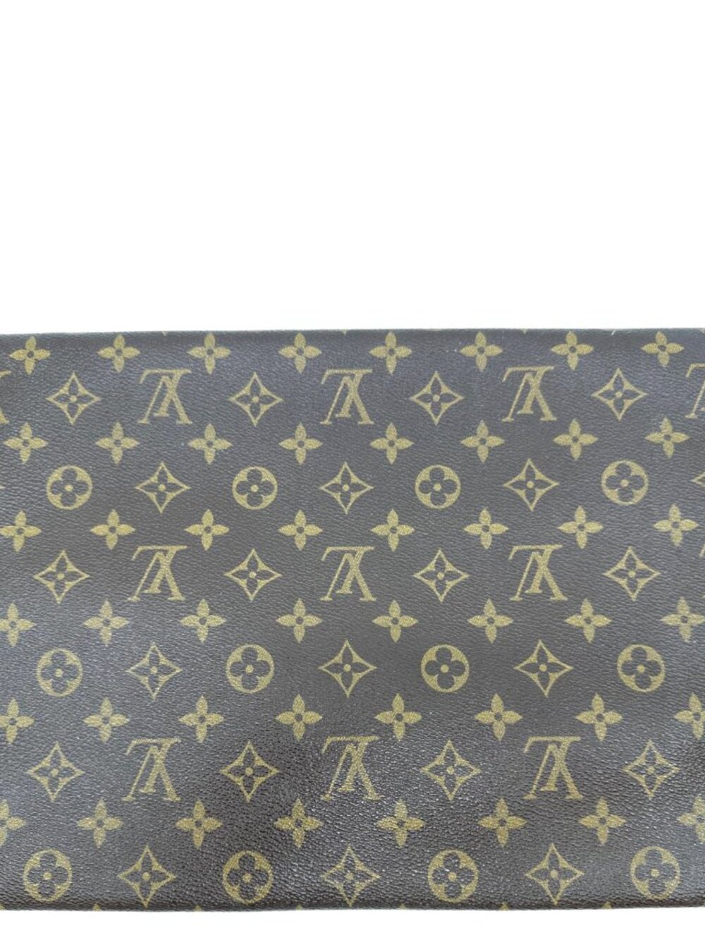 Louis Vuitton  Poche Plate Envelope Monogram Canvas Clutch Brown - Picture 3 of 14